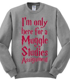 I'm Only Here For A Muggle Studies Assignment sweatshirt RF