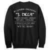 In Loving Memory sweatshirt back RF