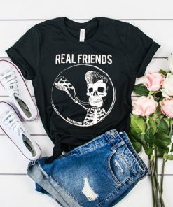 Real Friends Pizza Skeleton tshirt RF