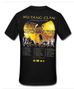 Wutang Clan Underground Tour t shirt back RF