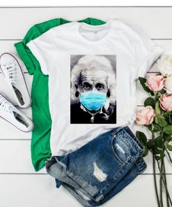 Albert Einstein Mask Face t shirt RF