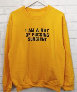 I am a ray of fucking sunshine sweatshirt RF