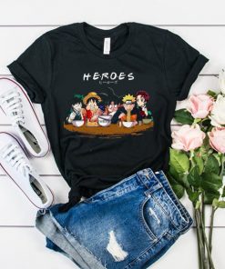 Mashup Heroes Characters Anime Eat Together t shirt RF