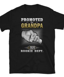 Promoted to grandpa 2020 t shirt RF