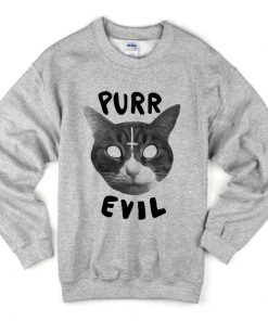 Purr Evil Satanic Cat sweatshirt RF