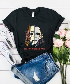 Resting murder face horror movie characters t shirt RF