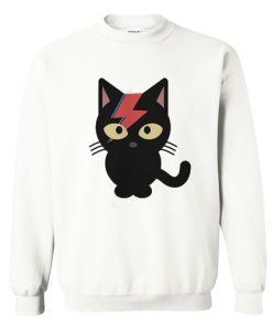 Bowie Black Cat Sweatshirt RF