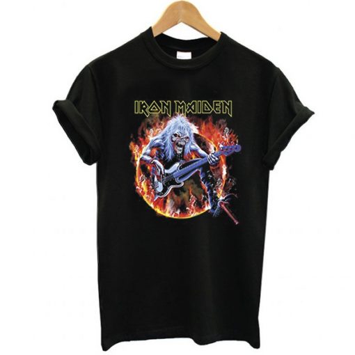 Eddie Bass Iron Maiden t shirt RF