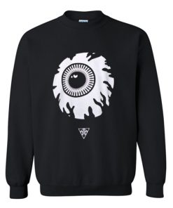 Eyeball Anime Black Sweatshirt RF