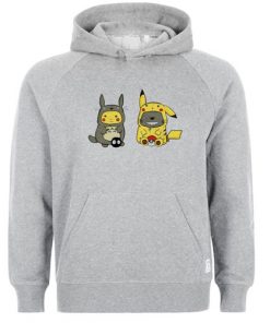 Funny Totoro Pikachu hoodie RF