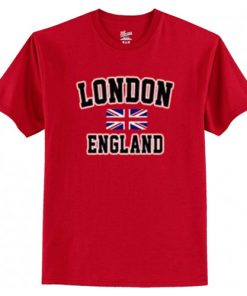 London England Flag Red t shirt RF