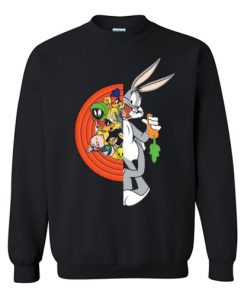 Looney Tunes Characters Featuring Bugs Bunny Black Sweatshirt RF