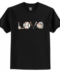 Love baseball Print t shirt RF