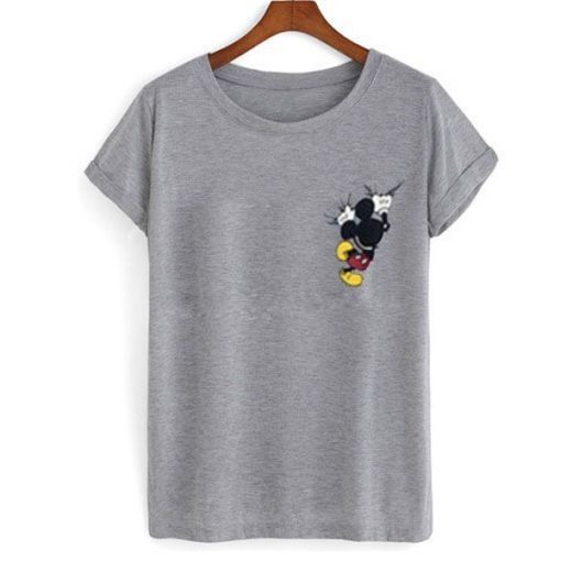 Mickey Mouse Climbing t shirt RF