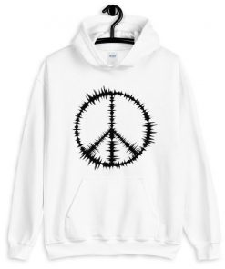 Peace Sign Sound Waves Hoodie RF