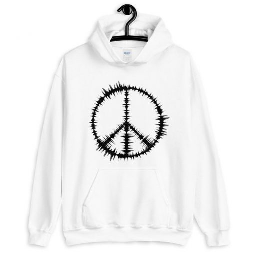 Peace Sign Sound Waves Hoodie RF