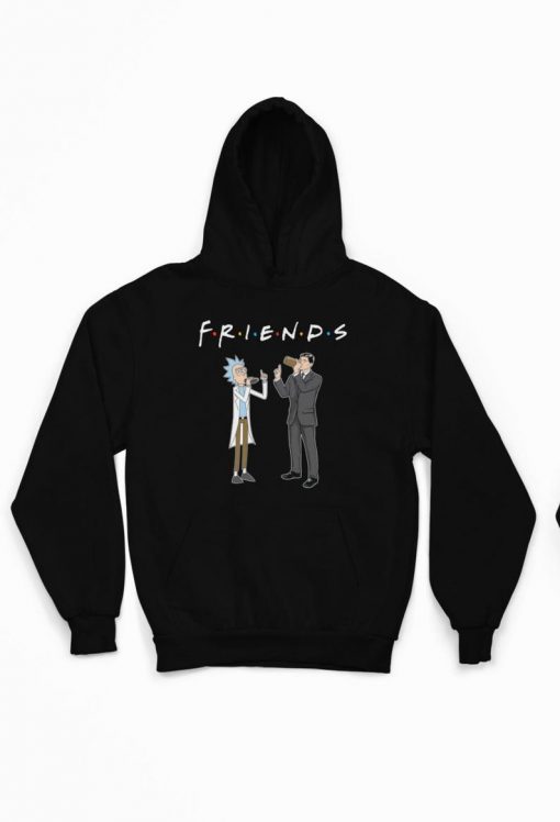 Rick and Archer Drink Wine Friends Rick and Morty Funny Hoodie RF