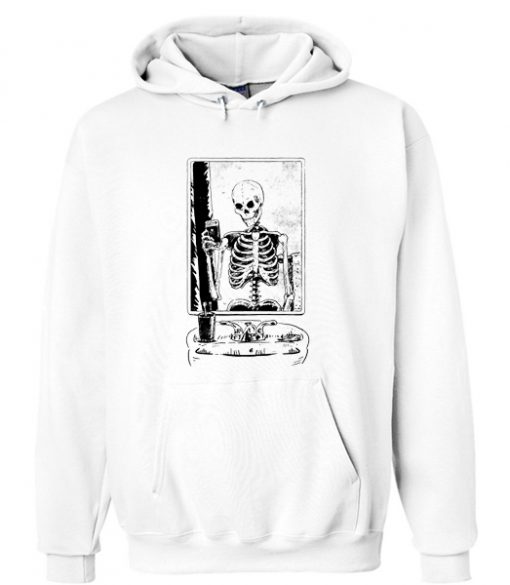 SKELFIE Skeleton taking a Selfie Hoodie RF