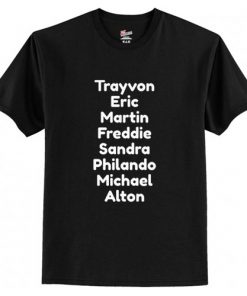 Say Their Names – Black Lives Matter t shirt RF