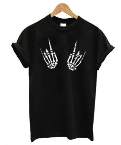 Skeleton Rock Hand t shirt RF