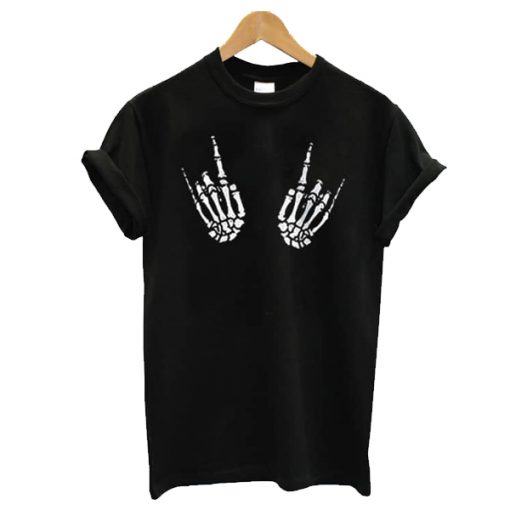 Skeleton Rock Hand t shirt RF