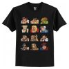 Street Fighter 2 Continue Faces t shirt RF