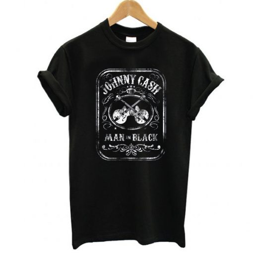 johnny cash man in black t shirt RF