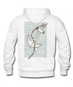 made me one day look throught it Blackout Poetry Back Hoodie RF