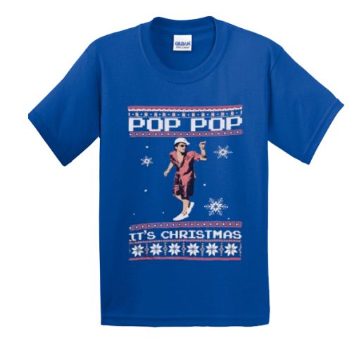 Bruno Mars Pop Pop It's Christmas t shirt RF