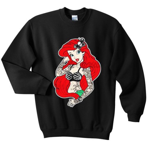 Disney Little Mermaid Rebel Punk Unisex Sweatshirt