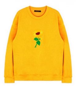 Embroidered Sunflower Sweatshirt