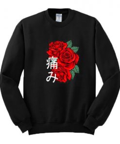 Japanese Aesthetic Rose Sweatshirt