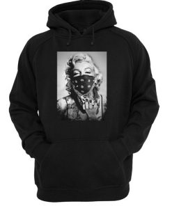 Marilyn Monroe Black Bandana hoodie RF