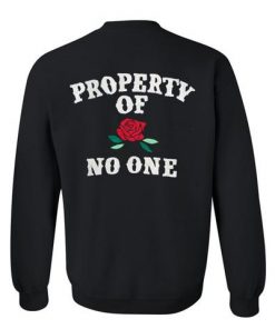 Property of No One Back Sweatshirt