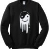 Smiley Yin Yang Art Sweatshirt