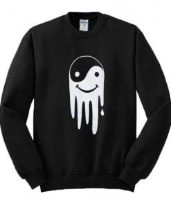 Smiley Yin Yang Art Sweatshirt