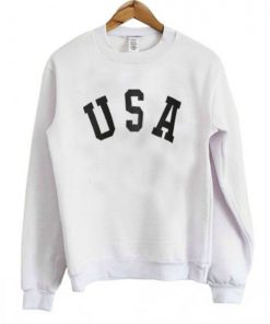 USA Letter Slogan Sweatshirt