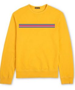 Yellow Strip Colors Sweatshirt