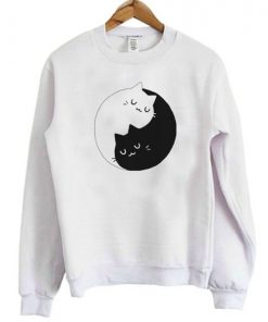 Yin Yang Cats Sweatshirt