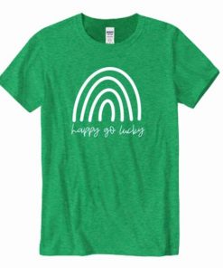 Happy Go Lucky Rainbow t shirt RF