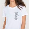 Wine List t shirt RF