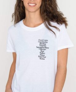 Wine List t shirt RF