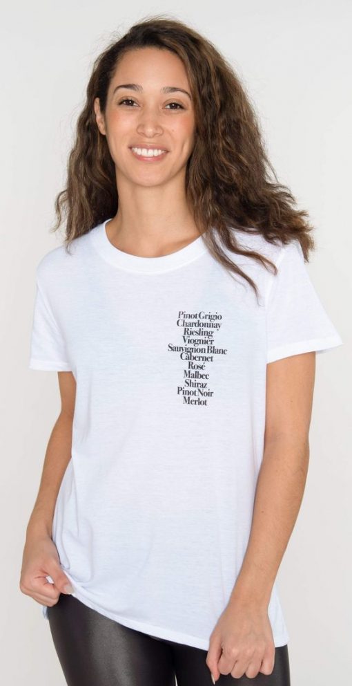 Wine List t shirt RF