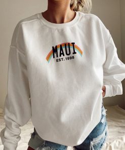 maui rainbow vintage sweatshirt RF