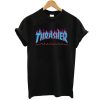 Thrasher red flame blue font tshirt RF