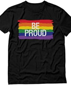 Be Proud Pride Parade Gay Rainbow Flag t-shirt RF