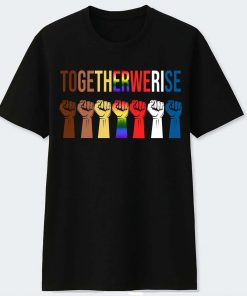 Togetherwerise Black Lives Matter Symbol LGBT tshirt RF