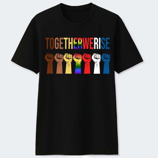 Togetherwerise Black Lives Matter Symbol LGBT tshirt RF