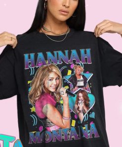 Hannah Montana - Miley Cyrus Rap Hip Hop Homage 90s t shirt