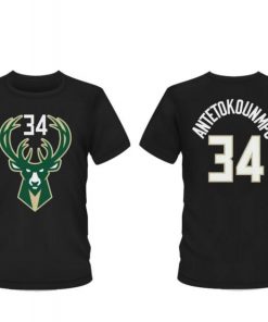 Milwaukee Bucks Giannis Antetokounmpo 34 t shirt